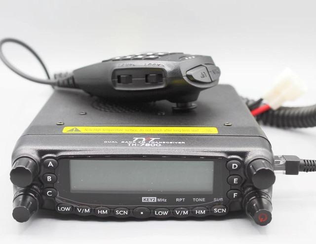 For TYT TH7800 Ham Vehicle Mobile Transceiver Dual Band 136-174 400-480MHz 50W DTMF Channel Storage Two Way Car Radio