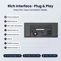 Reproductor Multimedia Universal para Auto Android 14 de 12.8'' con 4+64G, Radio para Auto con Wifi, Bluetooth, 4G y Carplay Inalámbrico