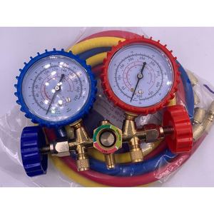 Manomètre double 1/4 po haute pression pour réfrigérant, pour climatiseur et usage automobile - Product Image 4