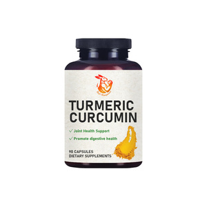 Factory Customized Adult Turmeric Curcumin Capsules with Turmeric <b>Powder</b> Joint Health Support Promote Digestive Health Capsules - Product Image 1