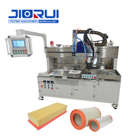 Ligne de production de filtres à air pour voitures, machine d'injection multifonctionnelle en polyuréthane pour l'assemblage de filtres PU