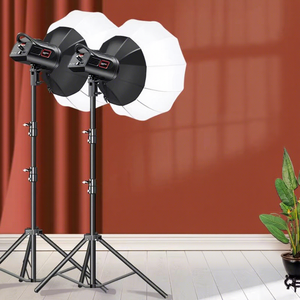 Kit d'éclairage de studio professionnel avec boîte à lumière et support, lumière d'appoint beauté <span class=keywords><strong>pour</strong></span> diffusion en direct, éclairage vidéo LED 100W <span class=keywords><strong>pour</strong></span> photographie et séances <span class=keywords><strong>photo</strong></span> - Product Image 1
