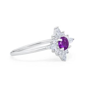 Square <b>Amethyst</b> <b>Amethyst</b> Birthstone <b>Ring</b> 925 Silver Sterling <b>Amethyst</b> Engagement <b>Rings</b> - Product Image 5