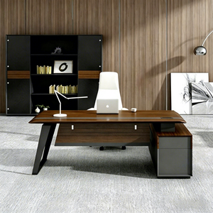 Modern Executive Office Desk Luxury CEO Office <strong>Table</strong> with Drawers Storage Cabinet Home Office Furniture Wooden Manager Desk - Product Image 1
