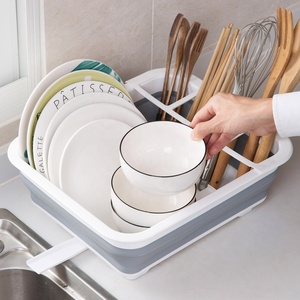 Égouttoir à <span class=keywords><strong>vaisselle</strong></span> pliable Portable pour Camping en plein air pliable PP étendoir ensemble organisateur pour <span class=keywords><strong>vaisselle</strong></span> - Product Image 2
