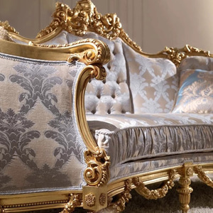 Set di Divani Sezionali di Lusso in Stile <span class=keywords><strong>Barocco</strong></span> Classico per Soggiorno, Mobili in Stile Rococò con Intagli Fatti a Mano - Product Image 4