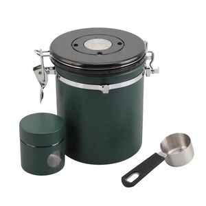 Stainless Steel <b>Coffee</b> Container Airtight with Small Travel Container <b>Coffee</b> Bean Storage Canister with Scoop Green - Product Image 5