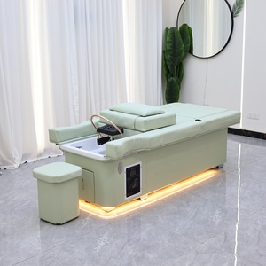 Adjustable Shampoo Chair <b>Electric</b> Salon Bed with Foot Bath Pedicure Basin Multifunction Spa Treatment Furniture - Product Image 6