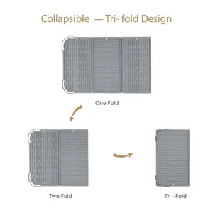 Легко хранить три складные столешницы силиконовые защитные накладки