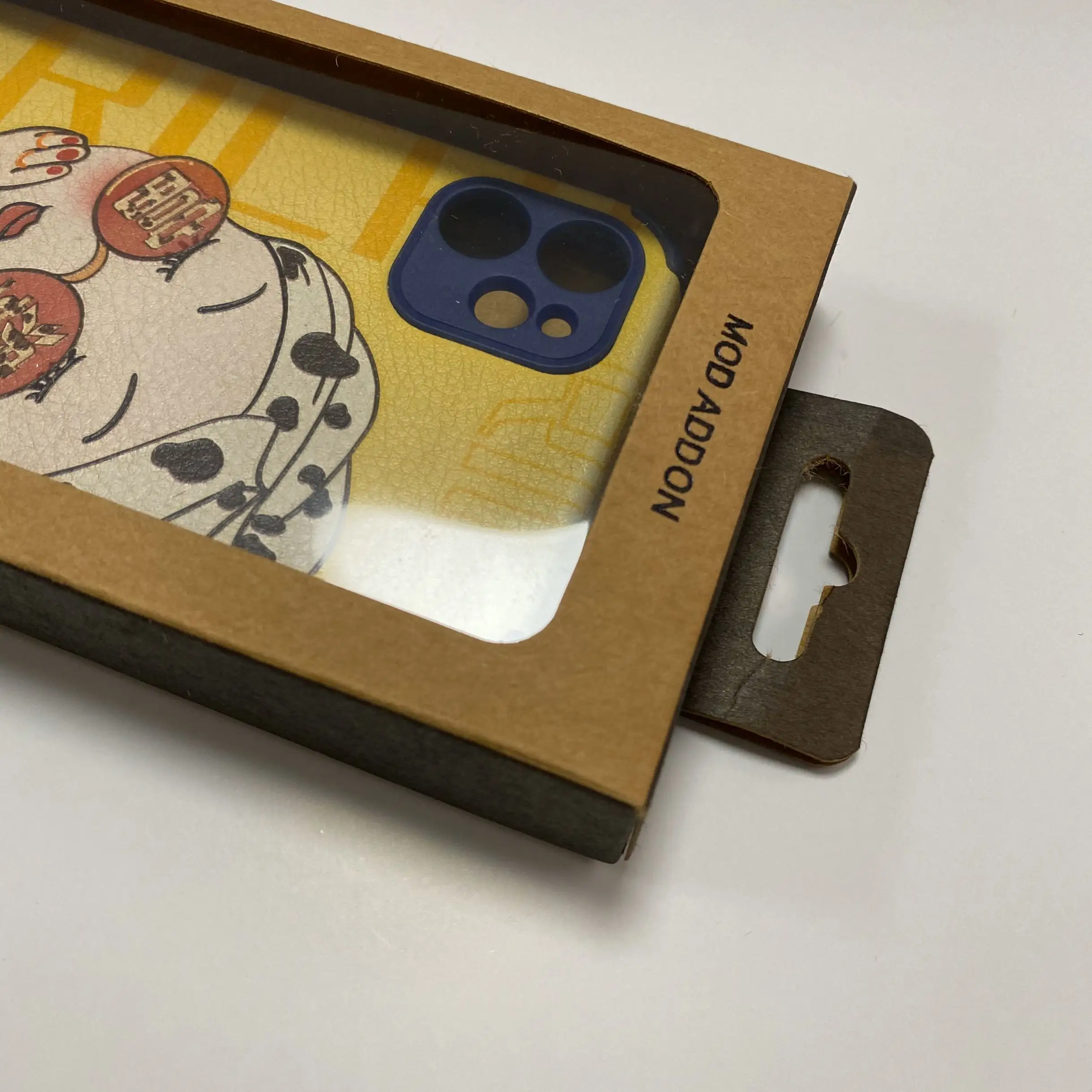 Kotak Kemasan Kertas Kraft Dapat Terurai Kustom untuk Casing Iphone Grosir Kotak Kemasan Casing Ponsel
