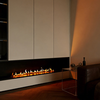 Cheminée au bioéthanol de 180 cm de long, intérieure, automatique, électrique, au bioalcool, 72 pouces, insert Luxstar Dream Flame