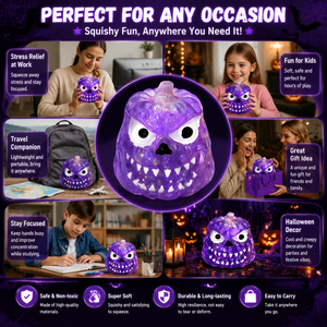 Juguete Antiestrés Creativo de Descompresión con Forma de Calabaza de Halloween, Novedad Transfronteriza, de TPR Blandito, Tipo Caramelo de Malta, 14+ - Product Image 2