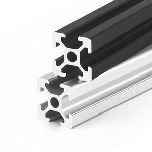 <span class=keywords><strong>Profilé</strong></span> en <span class=keywords><strong>aluminium</strong></span> 2020 noir pour imprimante 3D, à rainures en V/T, extrusion industrielle, <span class=keywords><strong>profilé</strong></span> en <span class=keywords><strong>aluminium</strong></span> argenté, <span class=keywords><strong>découpe</strong></span>, pliage, soudage HS064 - Product Image 1