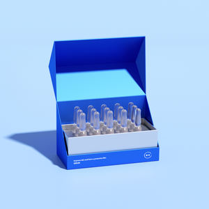 Benutzer definierte recycelte Pappe Magnet kartons Mattschwarzes Schwamm futter für Haarpflege pille Flüssige Medizin Schwamm produkte - Product Image 5