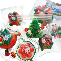 Nouveautés Jouets Squishy de Noël : Arbre, Bonhomme de Neige en TPR – Jouets Sensoriels Anti-Stress Doux, Cadeaux en Gros