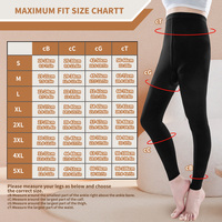 Collants de compression respirants sans pieds 15-20 mmHg |   Soulagement de la douleur et de l'enflure des jambes