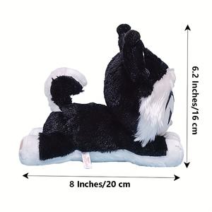 EE. UU. 3-5 días de entrega rápida, muñeco de peluche de cachorro oscuro misterioso, pose acostada, juguete de peluche suave, almohada coleccionable bonita, regalo - Product Image 5