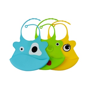 Bavoir bébé en silicone imperméable, couleur personnalisée, pour nourrissons et tout-petits, tablier repas enfant, logo personnalisé, vente en gros - Product Image 2
