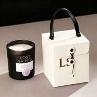 Boîte-cadeau de bougie d'aromathérapie papier cartonné blanc imprimé personnalisé emballage en carton de conception d'avion en petits lots boîtes en papier personnalisées