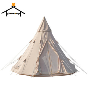 Không thấm nước bông vải lớn Ấn Độ vườn <span class=keywords><strong>teepee</strong></span> Lều người lớn <span class=keywords><strong>Tipi</strong></span> Lều cắm trại ngoài trời - Product Image 4