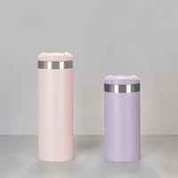 Tasses à vide de voyage modernes en acier inoxydable de 350ml /500ml, chaudes et froides, droites, idées de cadeaux d'affaires-Tasses élégantes