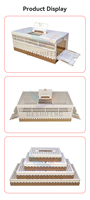 Couleur blanche Formation 32cm 43cm 58cm 73cm Cages Pigeon Maisons de transporteurs/