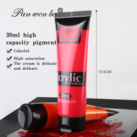 Peintures acryliques Panwenbo professionnelles non toxiques 12/18/24/36 couleurs 30ml pour toile