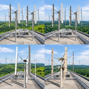 Venta Directa de Fábrica 2026: Generador Eólico de Eje Vertical de 50kw y 10m de Altura con Aspas de Aluminio, 380v, para Uso Doméstico - Product Image 4
