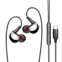 Écouteurs filaires 3,5 mm Hi-Fi Bass In-Ear Monitor, casque de jeu professionnel avec micro pour ordinateur portable, PC, téléphone, tablette