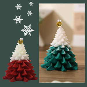 Angju Christmas Tree Scented <b>Candles</b> 4 Colors 0.15kg Fresh Air Home Decor Gift <b>Set</b> - Product Image 3