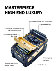 Empalmadora de Fibra Óptica de Alto Rendimiento AI-8C con 6 Motores, Pantalla de 5 Pulgadas y Tiempo de Empalme de 6 Segundos para FTTH y Telecomunicaciones - Product Image 2