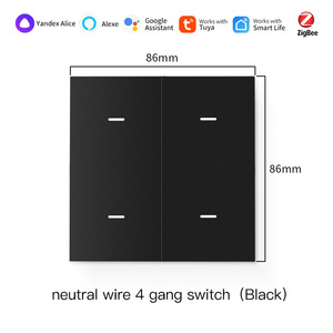 สวิตช์ติดผนังแบบสัมผัส Smart Life Wi-Fi 1 ช่อง 1 ทาง สีทอง 86 มม. ใช้สายกลาง ควบคุมด้วยเสียง สไตล์มินิมอล พร้อมพอร์ต USB Type-C - Product Image 6