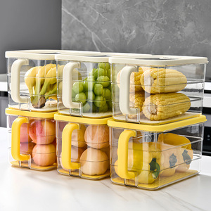 Refrigerator <b>Storage</b> <b>Box</b> Food Grade Plastic Lid L Size With Vent Valve For Fridge Organization - Product Image 2