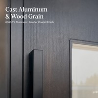 Porte d'entrée en aluminium de sécurité, ignifuge, isolante thermiquement, insonorisée, antivol, sur mesure, moderne, pour villa, porte d'entrée pour maison