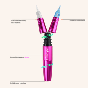 Kit de machine à tatouer Machine à stylo rotatif complète avec alimentation maquillage permanent cartouche universelle aiguille corps tatouage - Product Image 5