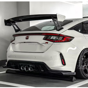 Spoiler Posteriore in Fibra di Carbonio Stile VS per Honda <span class=keywords><strong>Civic</strong></span> Type R FL5 <span class=keywords><strong>2022</strong></span>+ Ala Alta in Carbonio - Product Image 3