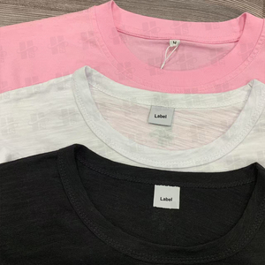 T-shirt da <span class=keywords><strong>donna</strong></span> personalizzata per yoga e fitness, <span class=keywords><strong>bianca</strong></span>, in morbido modal nero, a <span class=keywords><strong>manica</strong></span> <span class=keywords><strong>lunga</strong></span>, crop top, all'ingrosso - Product Image 3