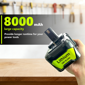 La batterie lithium-ion rechargeable Victpower de haute qualité et grande capacité 18V8Ah est utilisée pour l'outil électrique sans fil RYB P108 P109. - Product Image 6