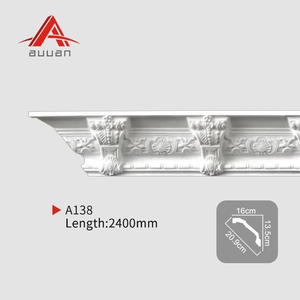 Vente en gros à bas <span class=keywords><strong>prix</strong></span> durable polyuréthane plastique décoration de <span class=keywords><strong>plafond</strong></span> mur PU <span class=keywords><strong>corniche</strong></span> design - Product Image 1