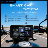 Gallop Sprite Layar Sentuh IPS 5 Inci GPS Navigasi Motor Wireless CarPlay Android Auto DVR Perekam Video 2 Kamera+TMPS