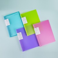Carpeta con Anillas Metálicas Desmontables A4 B5 A5, Cubierta Transparente de PP Esmerilado, Disponible en Capacidades de 9/20/26/30 Anillas, Personalizable