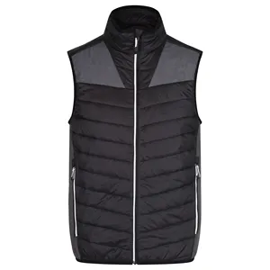 OEM Wholesale High Quality Lightweight Zipped Straight Fit Taped Seam Padded Down Waistcoat Vest Bodywarmer