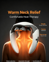 Meilleures ventes : Bandes de massage pour le cou KH-960 avec thérapie par impulsions TENS et vibrations, pour la relaxation quotidienne à la maison et au bureau
