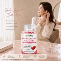 Complément de Gommes Végétaliennes Éclaircissantes pour la Peau au Glutathion et Vitamine C pour Femmes – Soutien à la Routine Beauté 180g