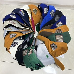 Nouvelles casquettes de baseball ajustées pour hommes, style mode, 5/6 panneaux, brodées sur mesure, de haute qualité, pour adultes, avec fermeture <span class=keywords><strong>snapback</strong></span>. - Product Image 1