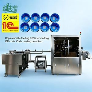 Línea de Producción Automatizada con Marcador Láser UV y Código QR, Cámara CCD para Clasificación Automática de Tapas de Botellas - Product Image 1