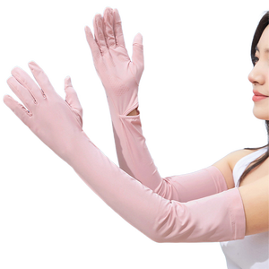 Dài UV mặt trời bảo vệ găng tay phụ nữ của mặt trời Chống UV khối lái xe găng tay đầy đủ ngón tay mặt trời bảo vệ màn hình cảm ứng cánh tay tay áo - Product Image 3