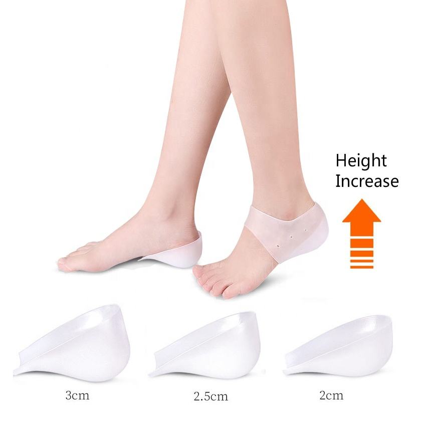 Insole Height Silicone Gel Height Increase Insole Heel Lifting