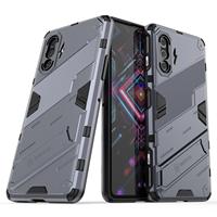Couverture arrière de téléphone de luxe pour Xiaomi Redmi K40 Gaming Punk Armor Coque de téléphone anti-chute antichoc avec support