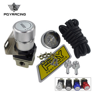 Vanne de contrôle de suralimentation Poyracing avec manomètre manuel 1-150 PSI en alliage d'aluminium pour mise à niveau et rétrofit - Product Image 1